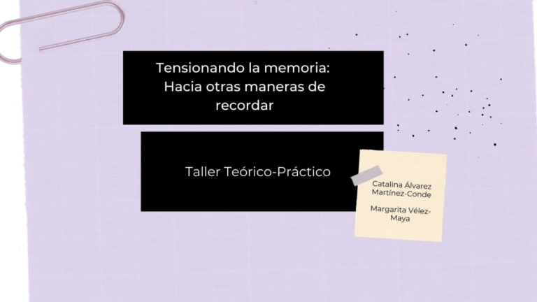 Read more about the article “Tensioning the memory: Towards other ways of remembering” Workshop, May 28th